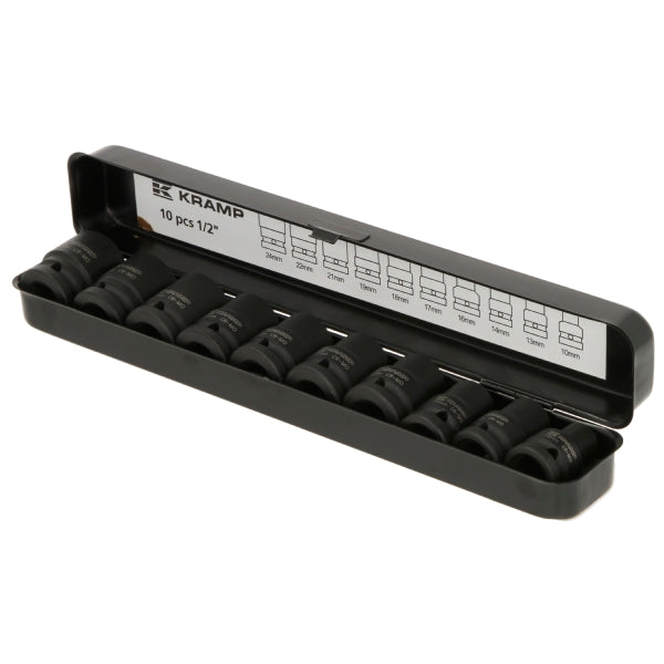 KRAMP Impact Socket Set 1/2in 10pcs