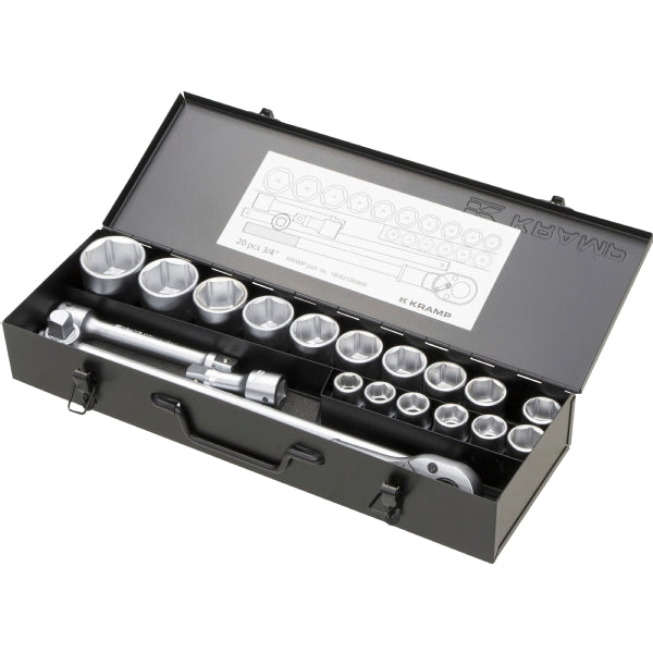 KRAMP Socket Set 3/4in 20pcs