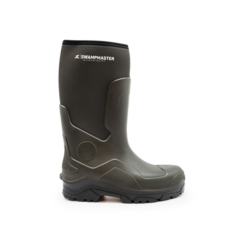 Swampmaster Pro Ranger S5S Safety PU-Neoprene Wellington Green