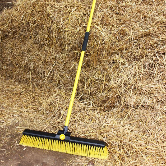 Bulldozer Yard Broom - Yellow
