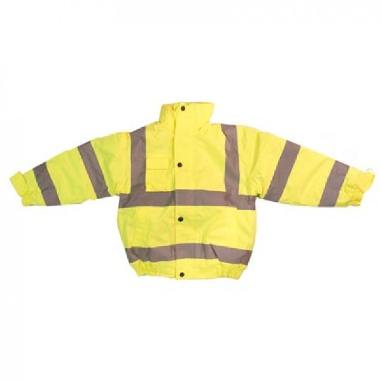 Hi-Vis Reflective Bomber Jacket Yellow