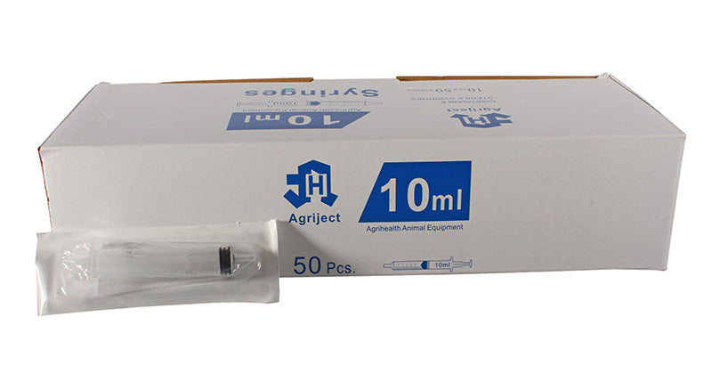 Agriject Disposable Syringe 10ml (50 Pack)