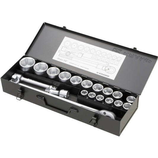 KRAMP Socket Set 3/4in 20pcs