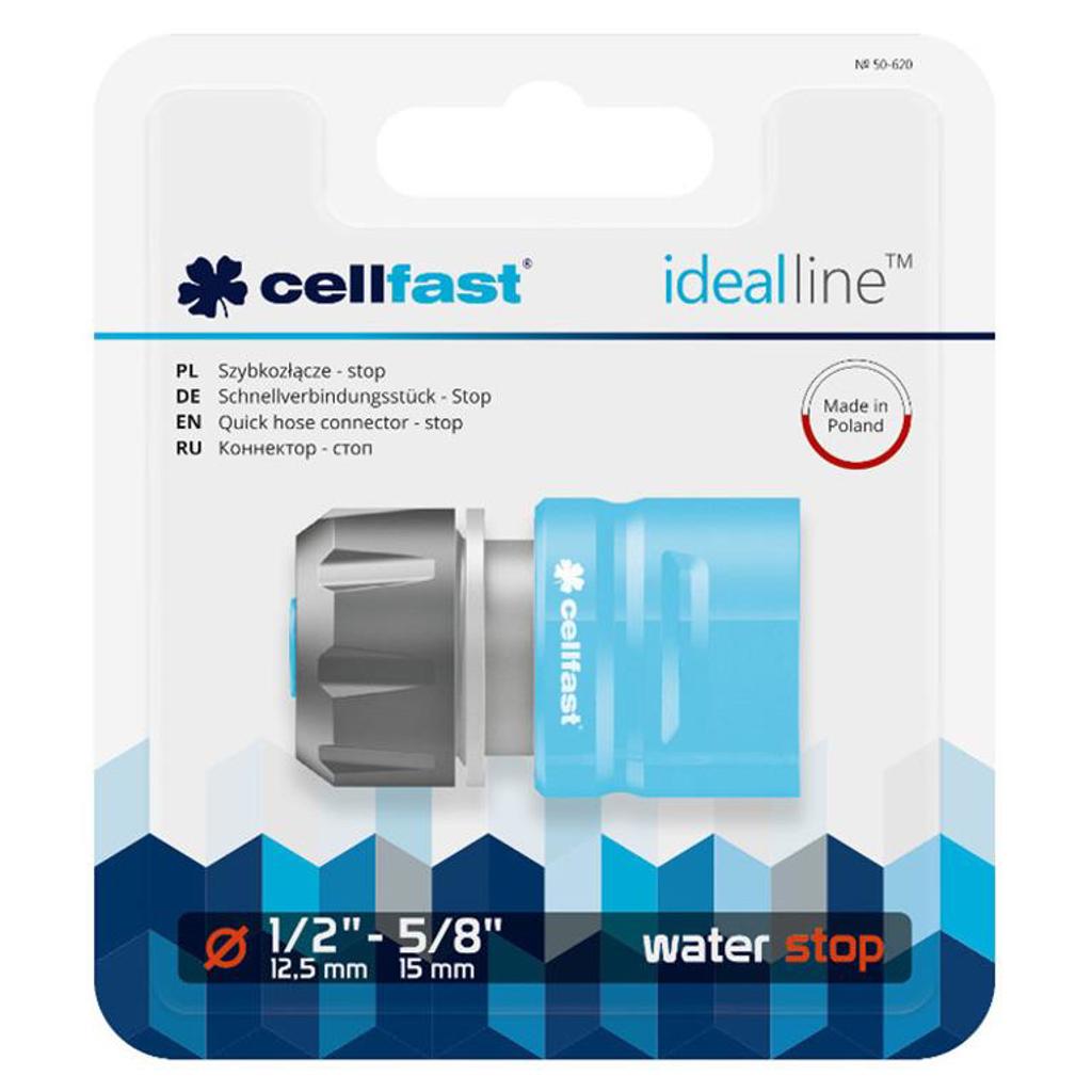 CELLFAST IDEAL LINE 1/2 SNAP F/MALE W/STOP 50-620