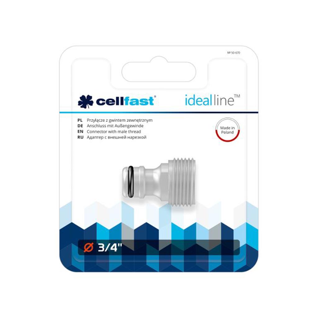 CELLFAST IDEAL LINE3/4 COUPLING MALE THREAD 50-670