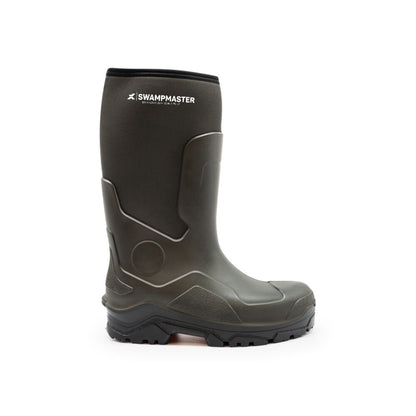 Swampmaster Pro Ranger S5S Safety PU-Neoprene Wellington Green
