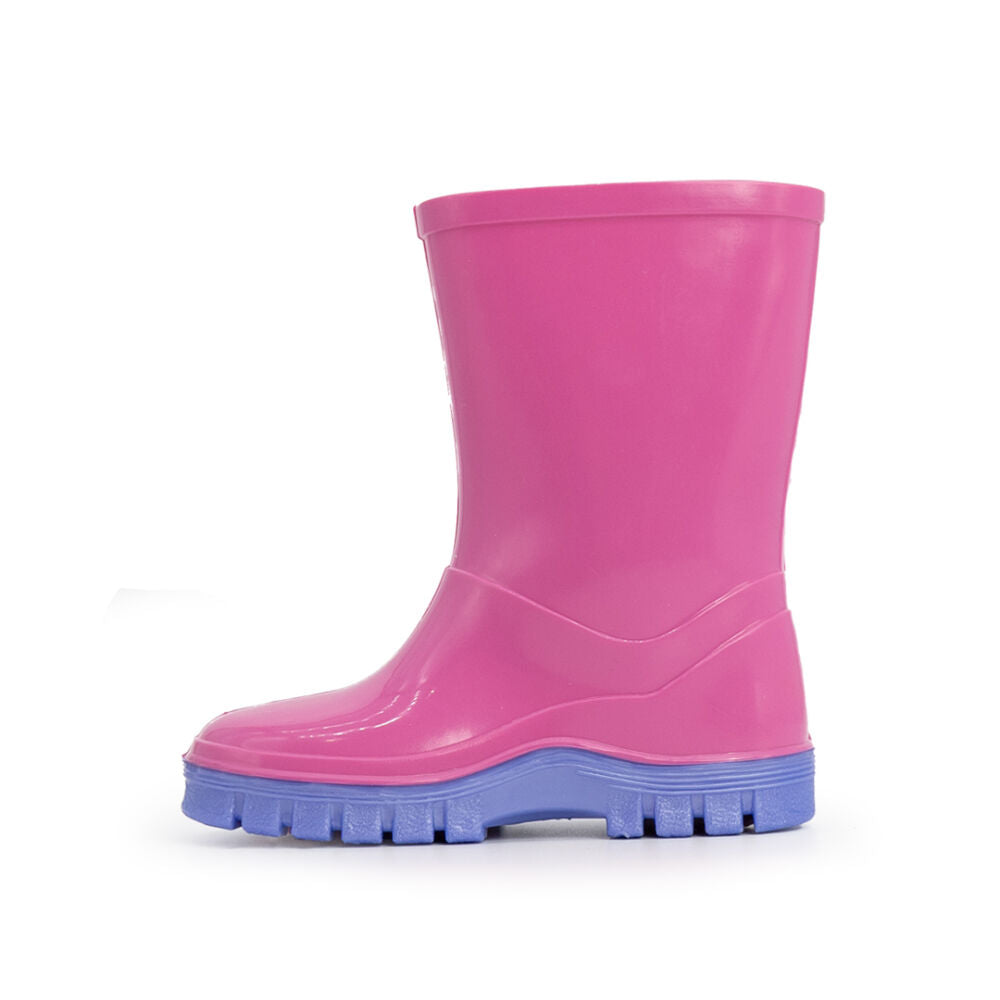 Swampmaster Junior Tractor Wellington Boot Pink/Lilac