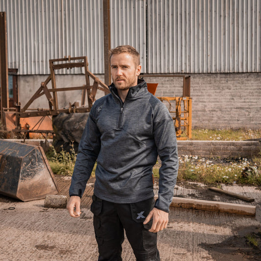 Xpert Pro Half Zip Tech Fleece Grey