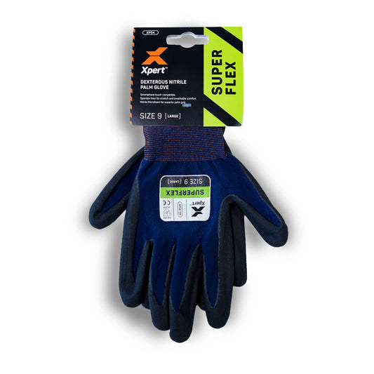 Xpert Core Superflex Dexterous Nitrile Palm Glove Navy/Black
