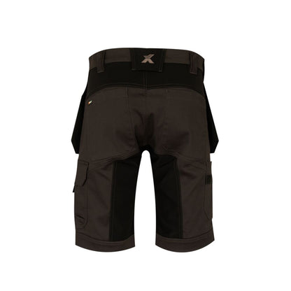 Xpert Pro Stretch+ Holster Pocket Work Shorts Grey/Black