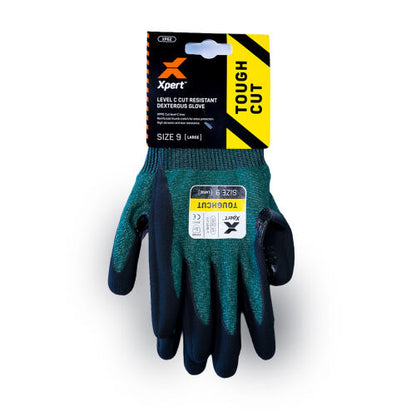 Xpert Core Toughcut Level C Cut Resistant Dexterous Glove Green/Black